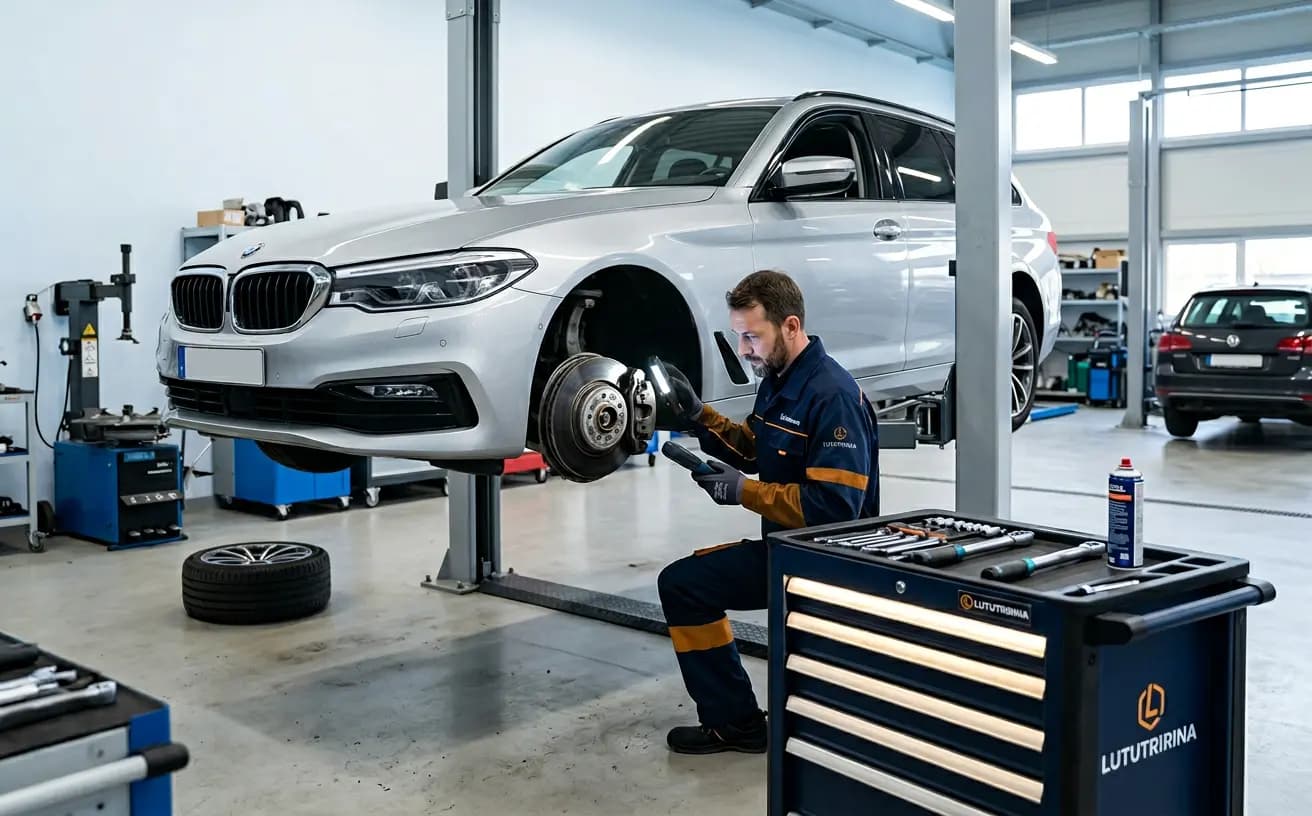 Modern ausgestattete Werkstatt mit strukturierter Arbeitsumgebung